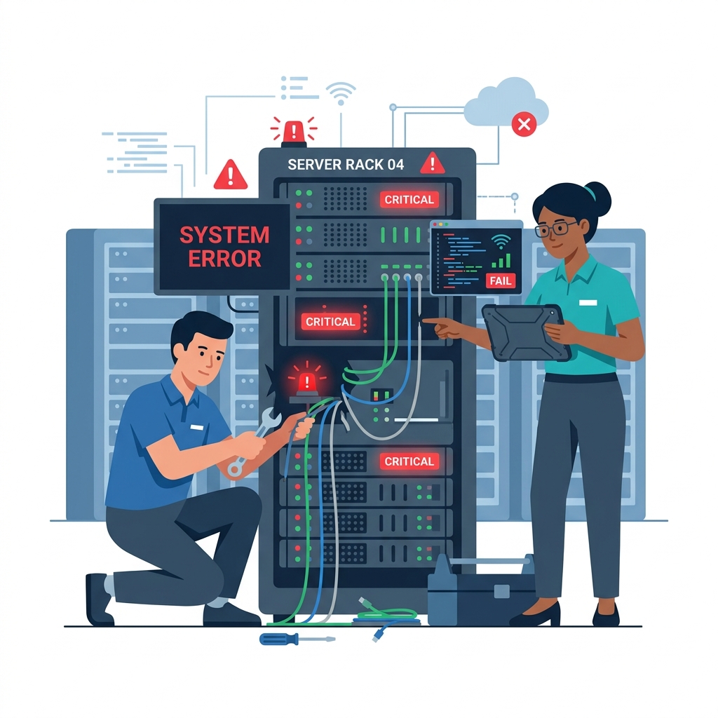 Server Crash Illustration
